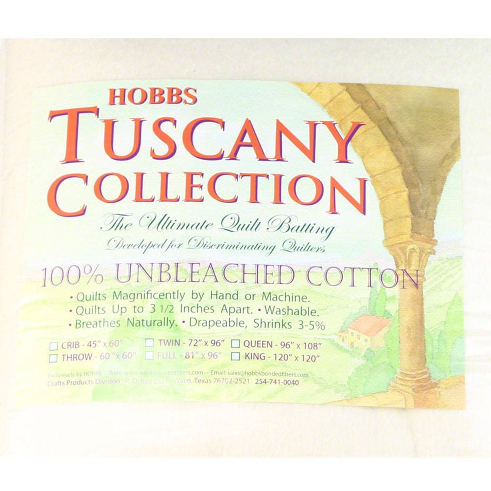 Hobbs Tuscany Unbleached Cotton Batting