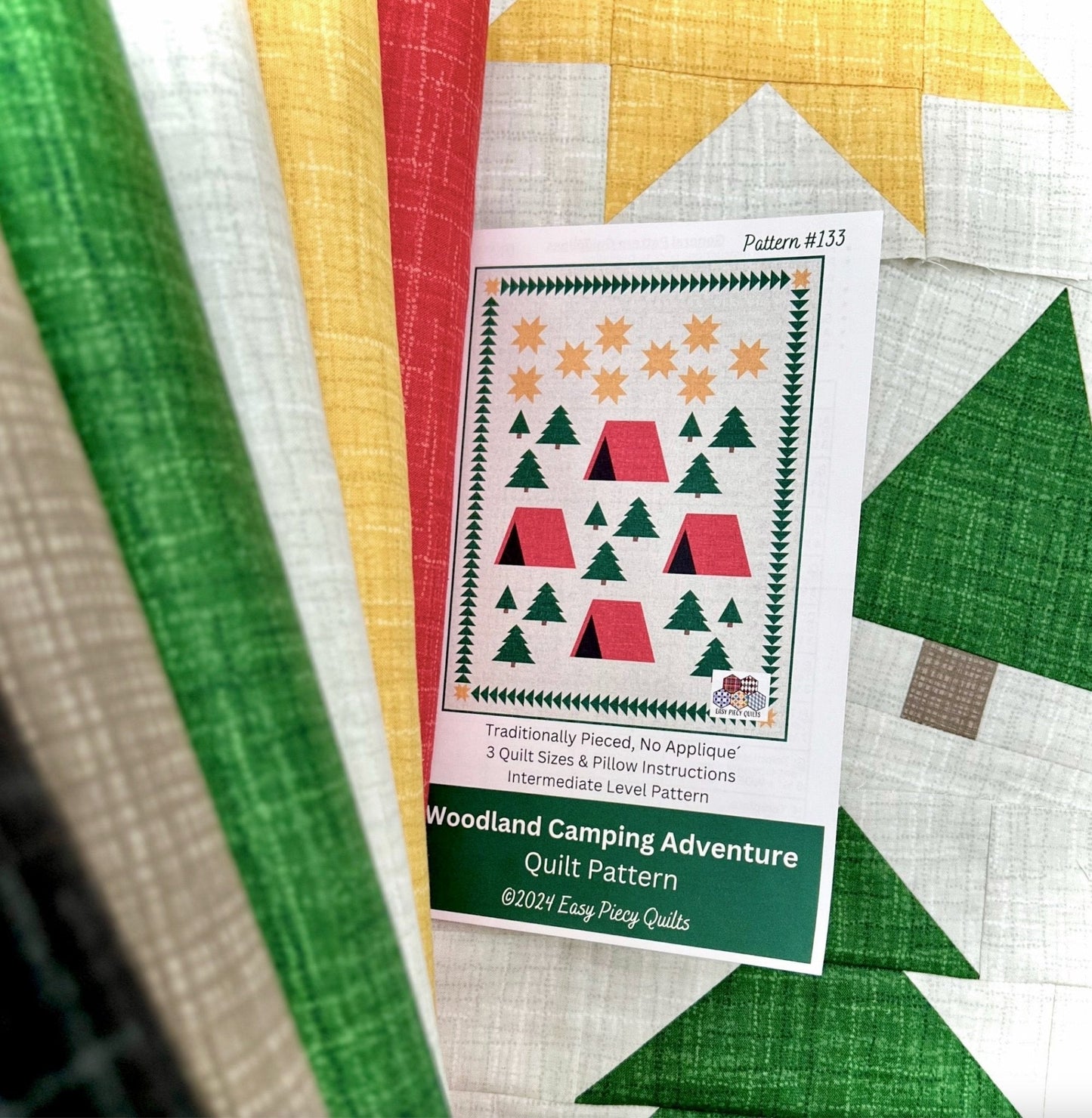 Woodland Camping Adventure Quilt Kit