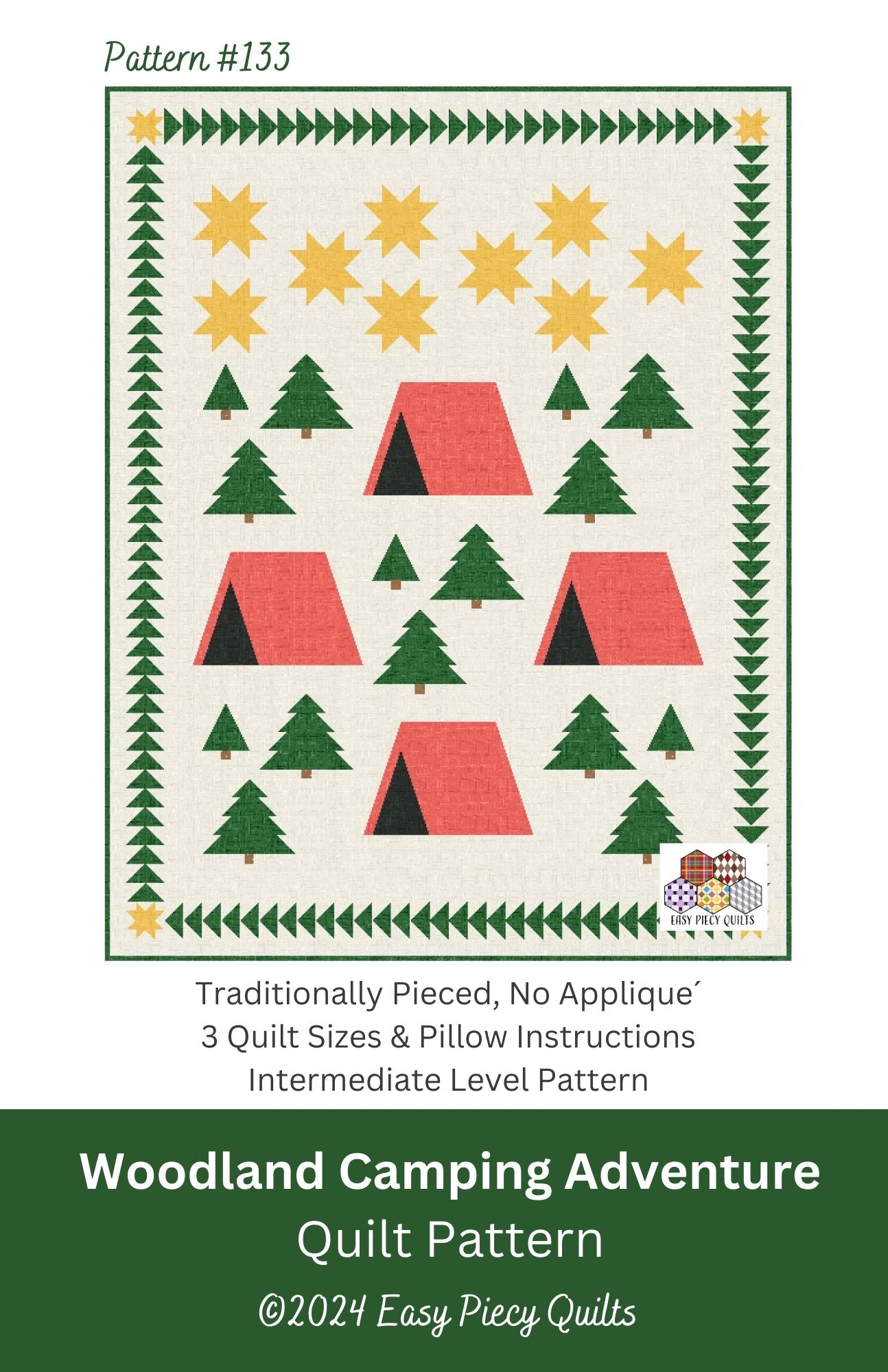 Woodland Camping Adventure Quilt Kit