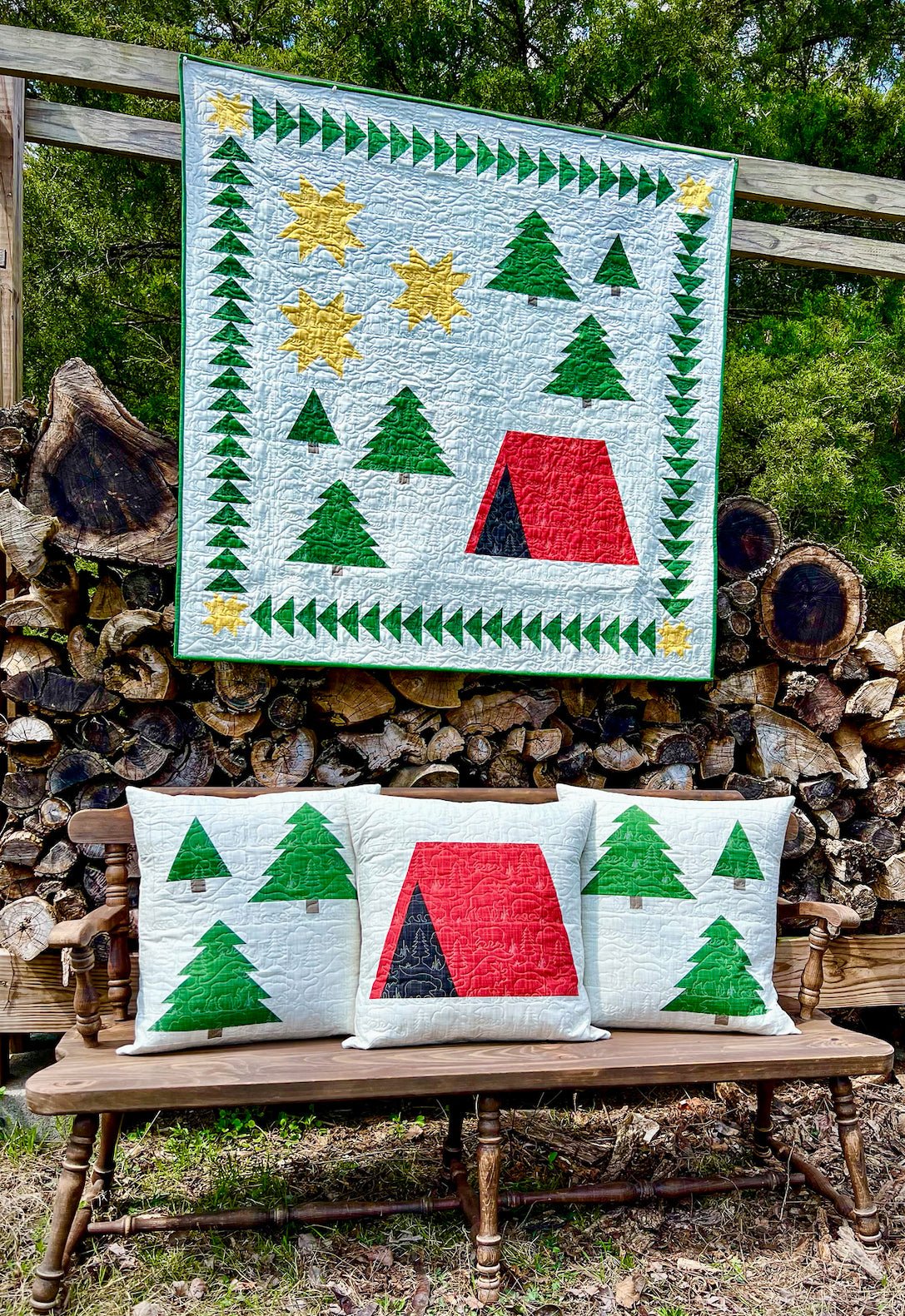 Woodland Camping Adventure Quilt Pattern - Paper Print Version